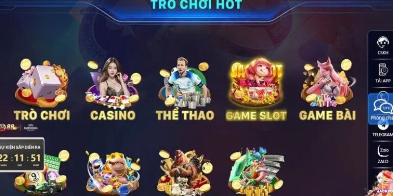 Tham gia trò chơi slot đa dạng